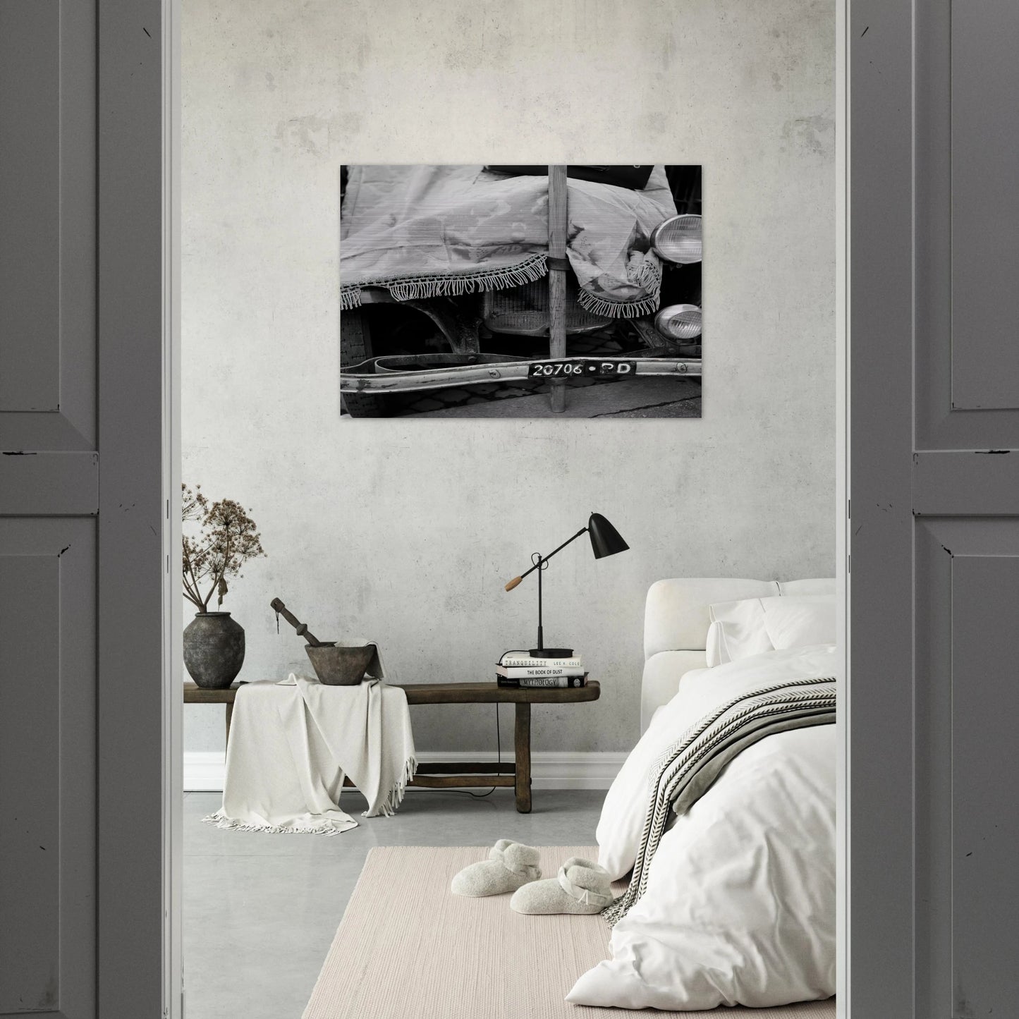 ROME FLEA MARKET V 1952 - Robert Rauschenberg Brushed Aluminum Print - 70x100 cm / 28x40 inches | Robert Rauschenberg Aluminum Print | Robert Rauschenberg Prints