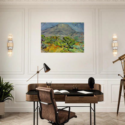 Road near Mont Sainte-Victoire - Paul Cézanne Brushed Aluminum Print - 70x100 cm / 28x40 inches | Paul Cézanne Aluminum Print | Paul Cézanne Prints