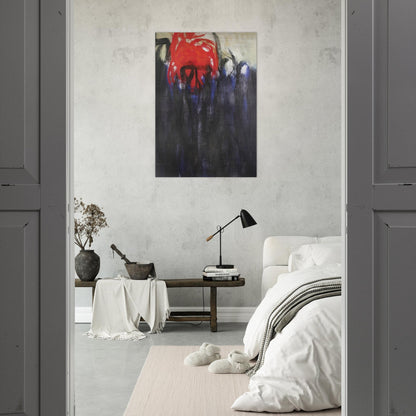 Untitled Columns of Fire - 1956 - Theodoros Stamos Brushed Aluminum Print - 70x100 cm / 28x40 inches | Theodoros Stamos Aluminum Print | Theodoros Stamos Prints