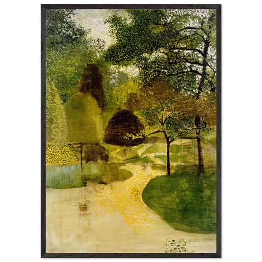 THE PARK 1947 - Victor Pasmore 70x100 cm / 28x40 inches Framed Art Print – Black Wooden Frame