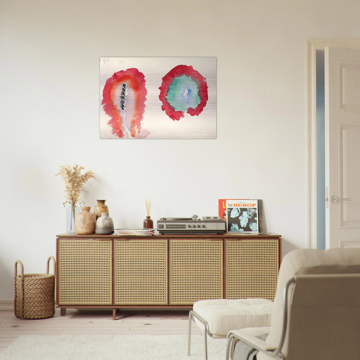 WHEAT AND WORMWOOD 1922 - Hilma af Klint Brushed Aluminum Print - 70x100 cm / 28x40 inches | Hilma af Klint Aluminum Print | Hilma af Klint Prints