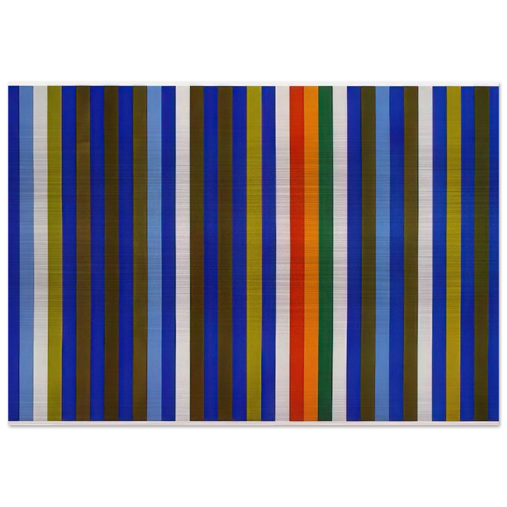 Citadel - 1962 - Gene Davis Brushed Aluminum Print - 70x100 cm / 28x40 inches | Gene Davis Aluminum Print | Gene Davis Prints