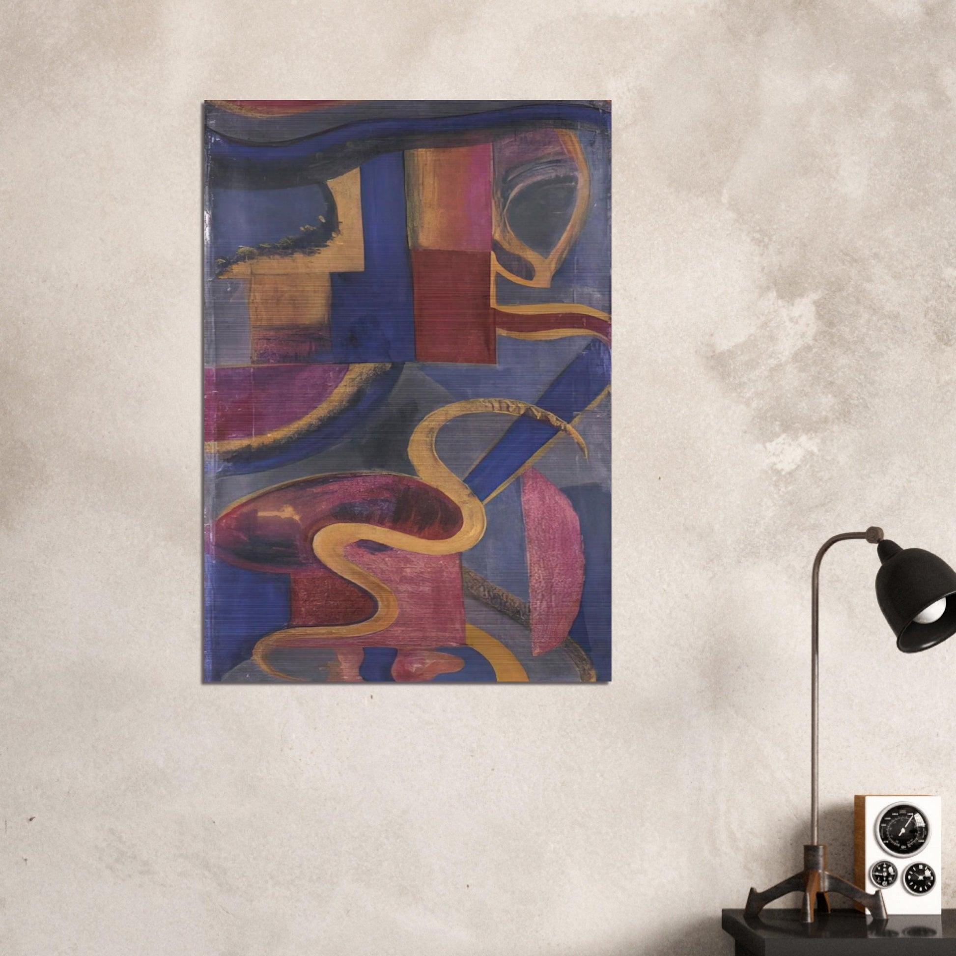 Composizione Dada - Abstract Art - Julius Evola Brushed Aluminum Print - 70x100 cm / 28x40 inches | Julius Evola Aluminum Print | Julius Evola Prints