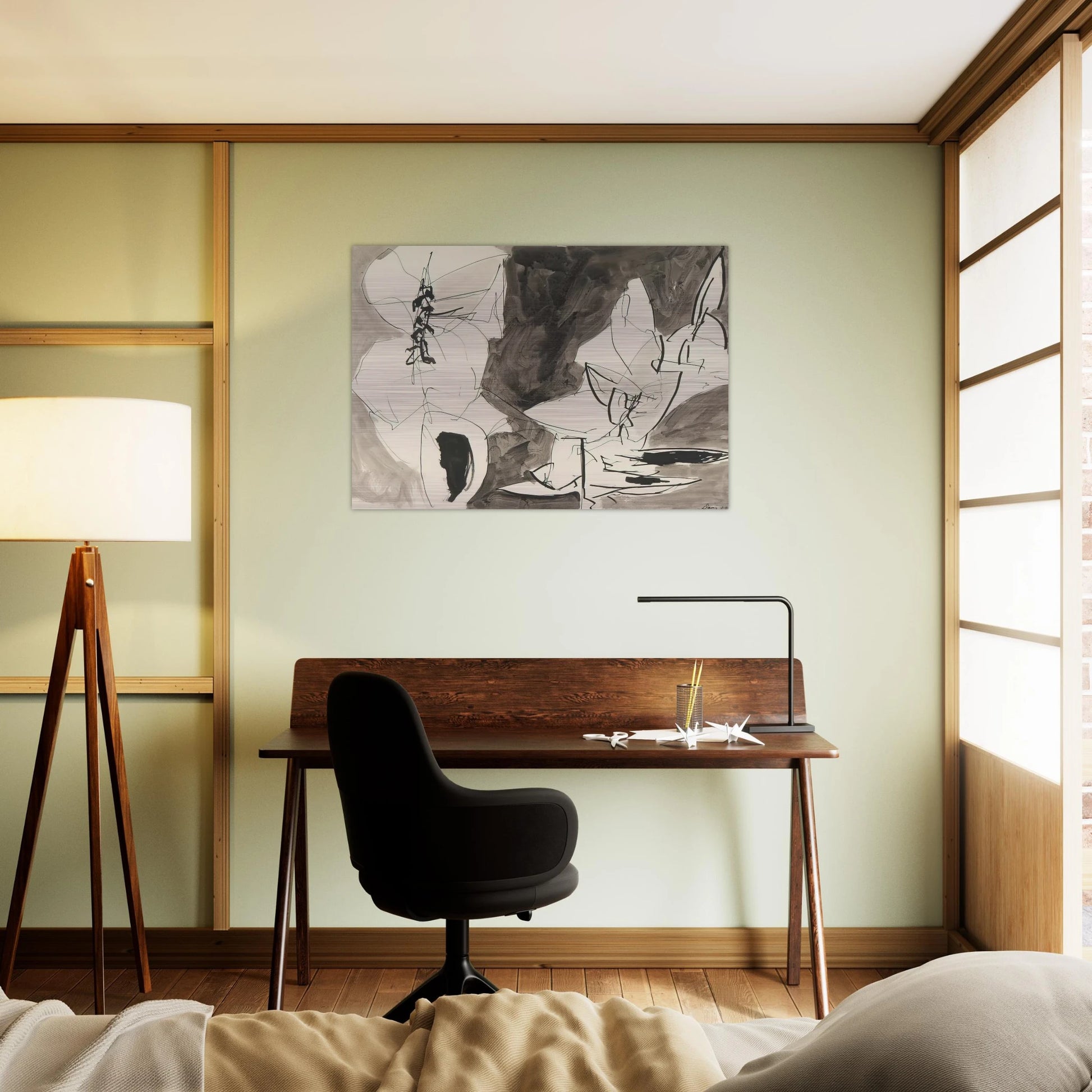 Leap Frog - 1952 - Gene Davis Brushed Aluminum Print - 70x100 cm / 28x40 inches | Gene Davis Aluminum Print | Gene Davis Prints