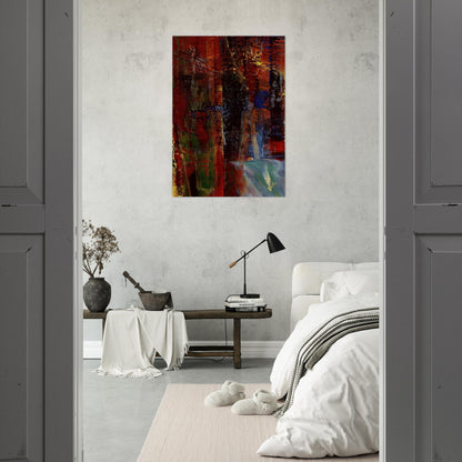 DARK - Gerhard Richter Brushed Aluminum Print - 70x100 cm / 28x40 inches | Gerhard Richter Aluminum Print | Gerhard Richter Prints