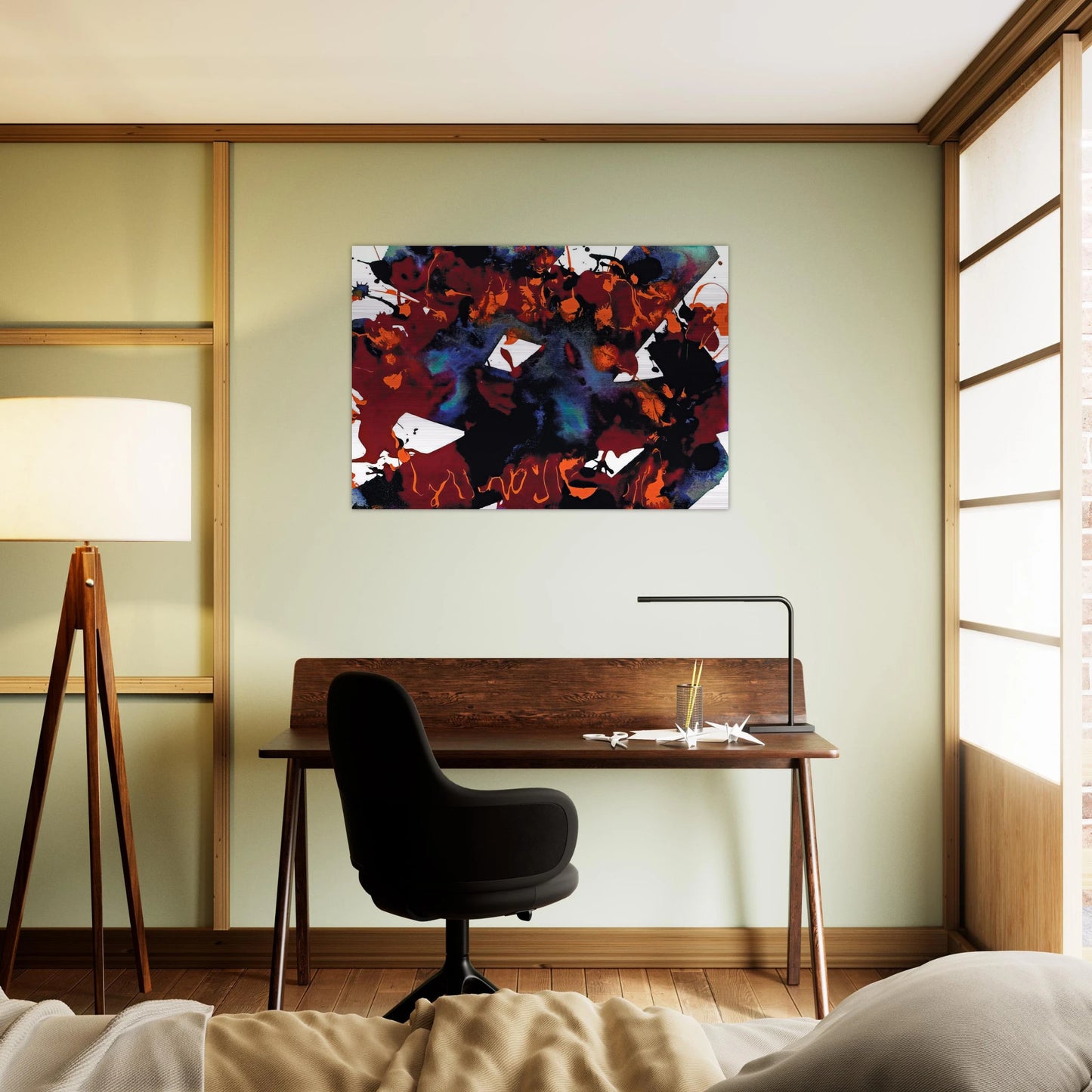 Untitled  SFP94-149  SFF 1819  - Sam Francis Brushed Aluminum Print - 70x100 cm / 28x40 inches | Sam Francis Aluminum Print | Sam Francis Prints