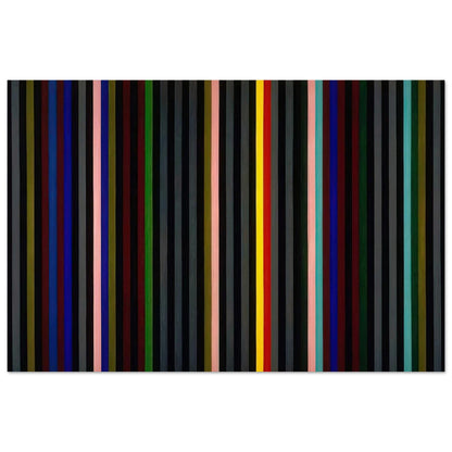 Black Grey Beat - 1964 - Gene Davis Art Prints - 100x150 cm / 40x60″ inches | Gene Davis Poster | Gene Davis Prints