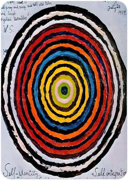My Oneness, A Universe of Colours - 1957 By Alfred Jensen Pack of 10 Post Cards | Alfred Jensen Post Cards | A6 (10.5 x 14.8 cm) - 4.1 x 5.8 inches