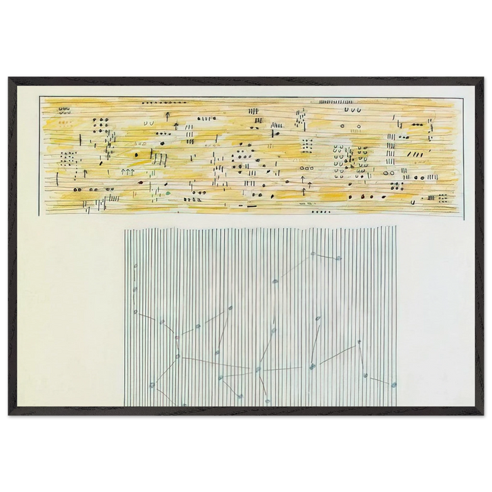 Islam - 1981 - Gene Davis 70x100 cm / 28x40 inches Framed Art Print – Black Wooden Frame