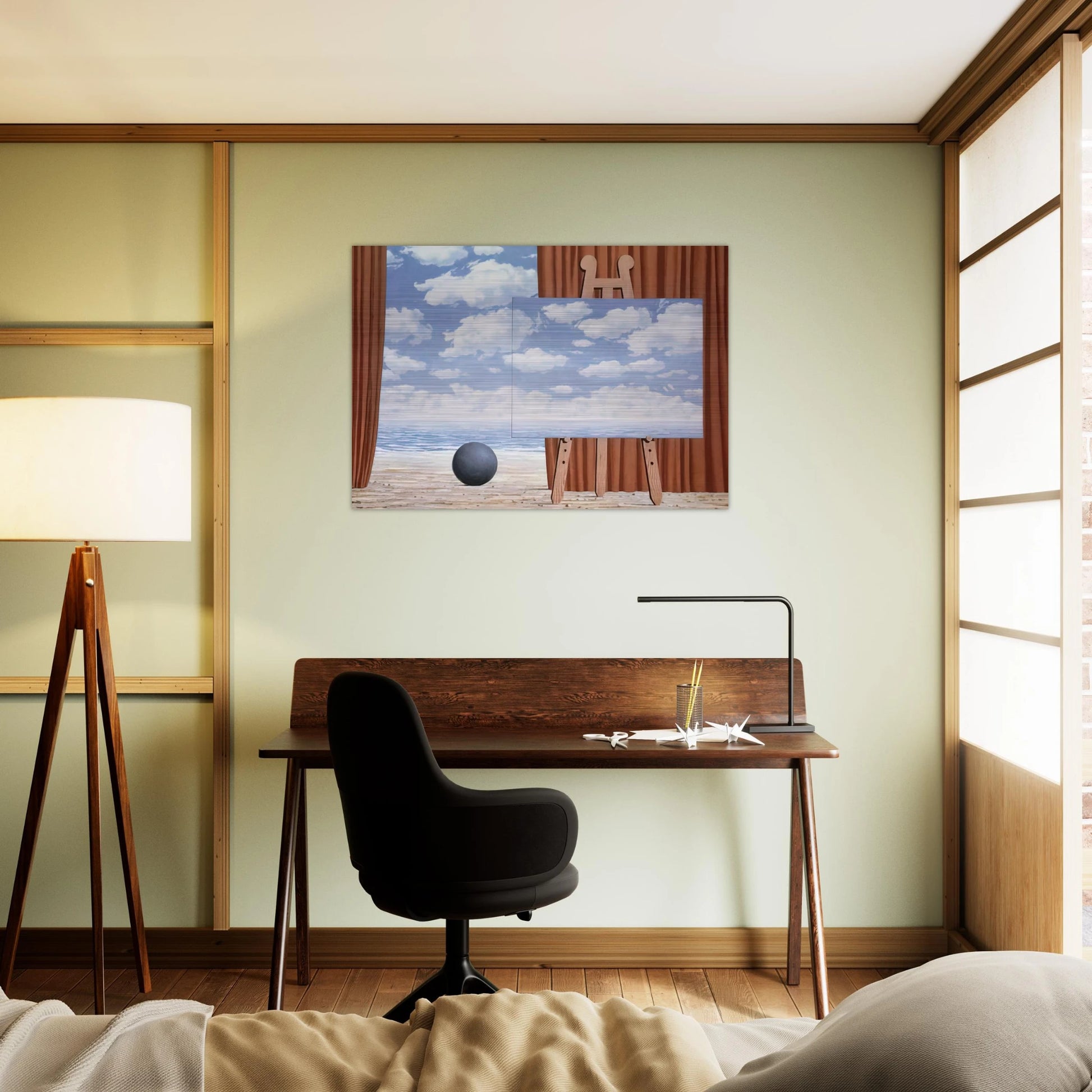 THE FAIR CAPTIVE 1965 - Rene Magritte Brushed Aluminum Print - 70x100 cm / 28x40 inches | Rene Magritte Aluminum Print | Rene Magritte Prints