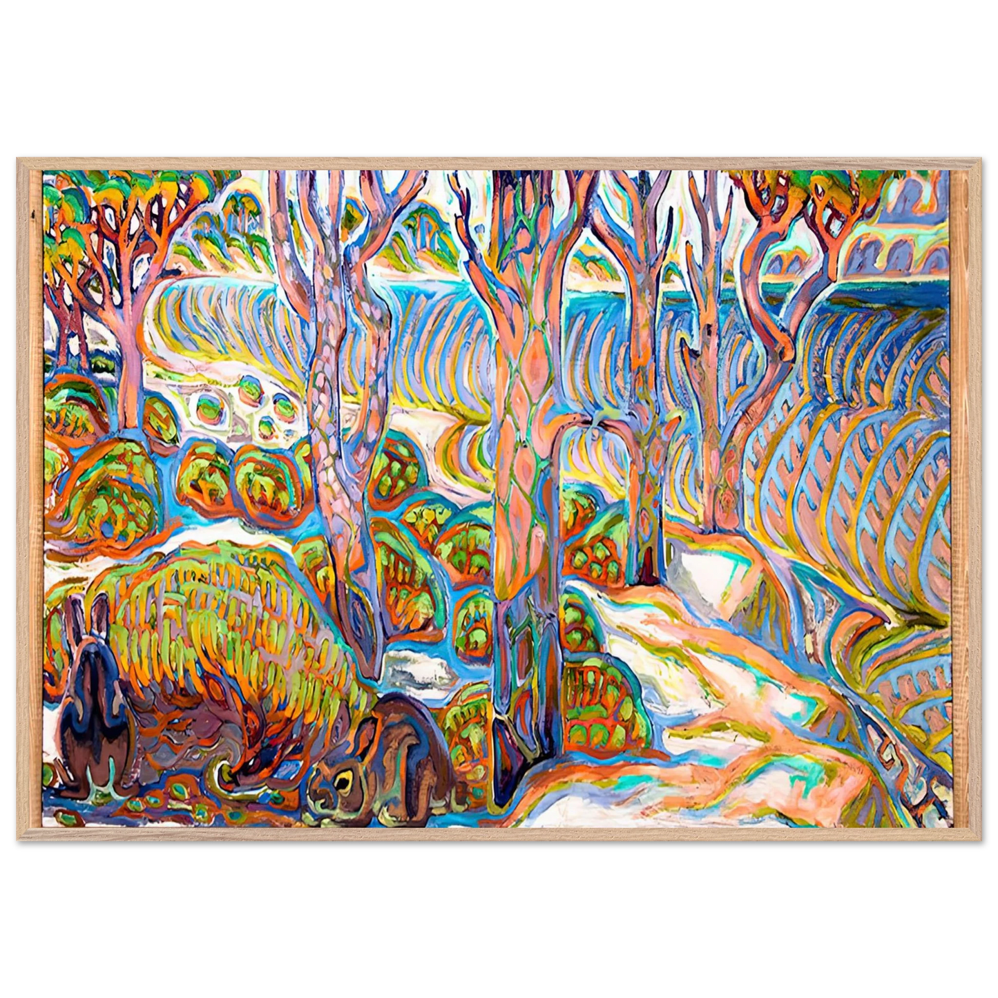 Walter Inglis Anderson - Walter Anderson Wall art - 70x100 cm / 28x40 inches - Premium Wooden Framed Poster With Fine Art Paper-canvas - Wood frame