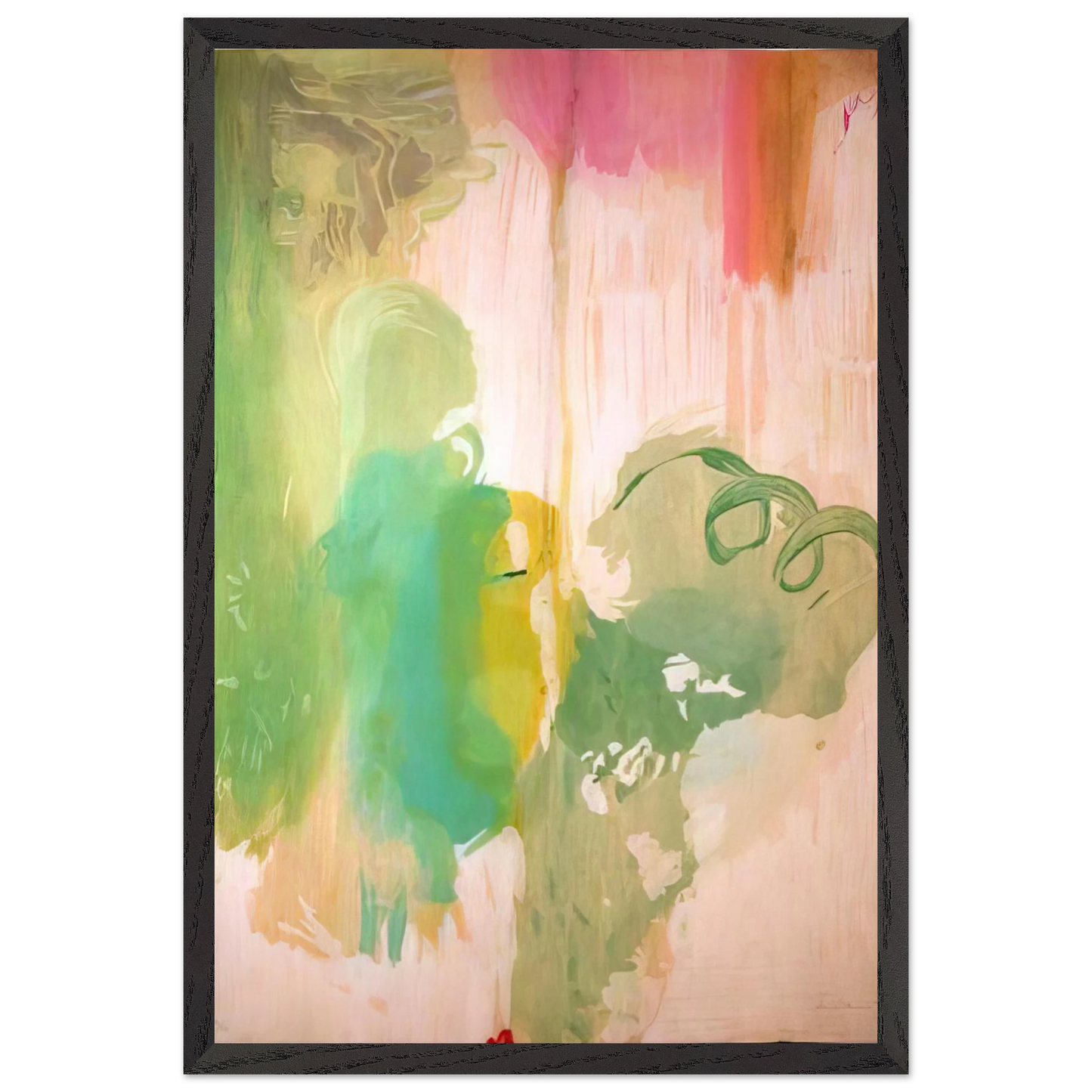 Helen Frankenthaler - Snow Pines - 2004 Wall art - 27x35 cm / 11x14 inches - Premium Wooden Framed Poster With Fine Art Paper-canvas - Wood frame
