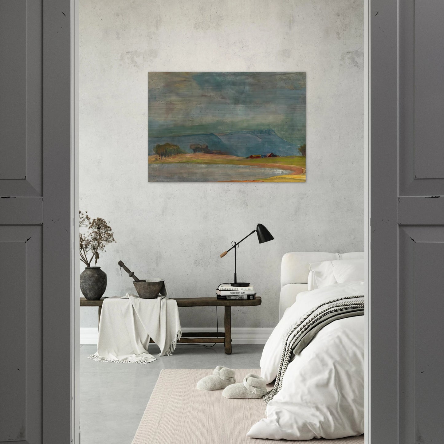 Dodge Ranch - Tonalism - Xavier Martinez Brushed Aluminum Print - 70x100 cm / 28x40 inches | Xavier Martinez Aluminum Print | Xavier Martinez Prints