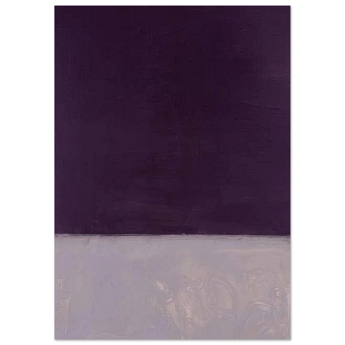 Mark Rothko - Untitled Black and Gray - 1970 Wall Art - 60x80 cm / 24x32 inches - Premium Wooden Framed Poster With Fine Art Paper-canvas - White frame
