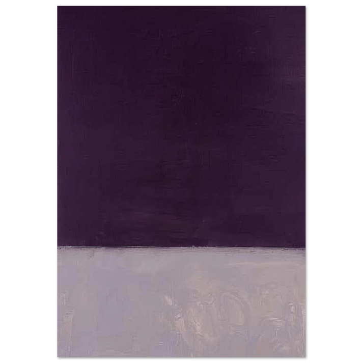 Mark Rothko - Untitled Black and Gray - 1970 Wall Art - 60x80 cm / 24x32 inches - Premium Wooden Framed Poster With Fine Art Paper-canvas - White frame