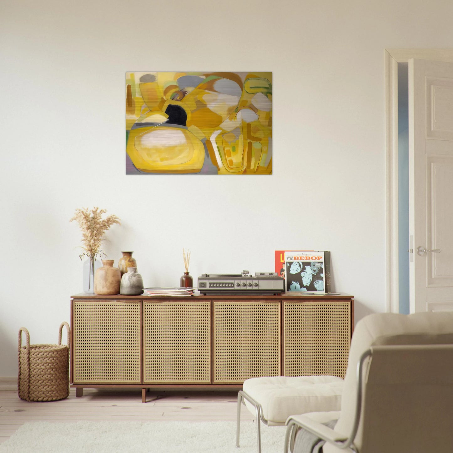 Desert Landscape - 1951 - John Ferren Brushed Aluminum Print - 70x100 cm / 28x40 inches | John Ferren Aluminum Print | John Ferren Prints