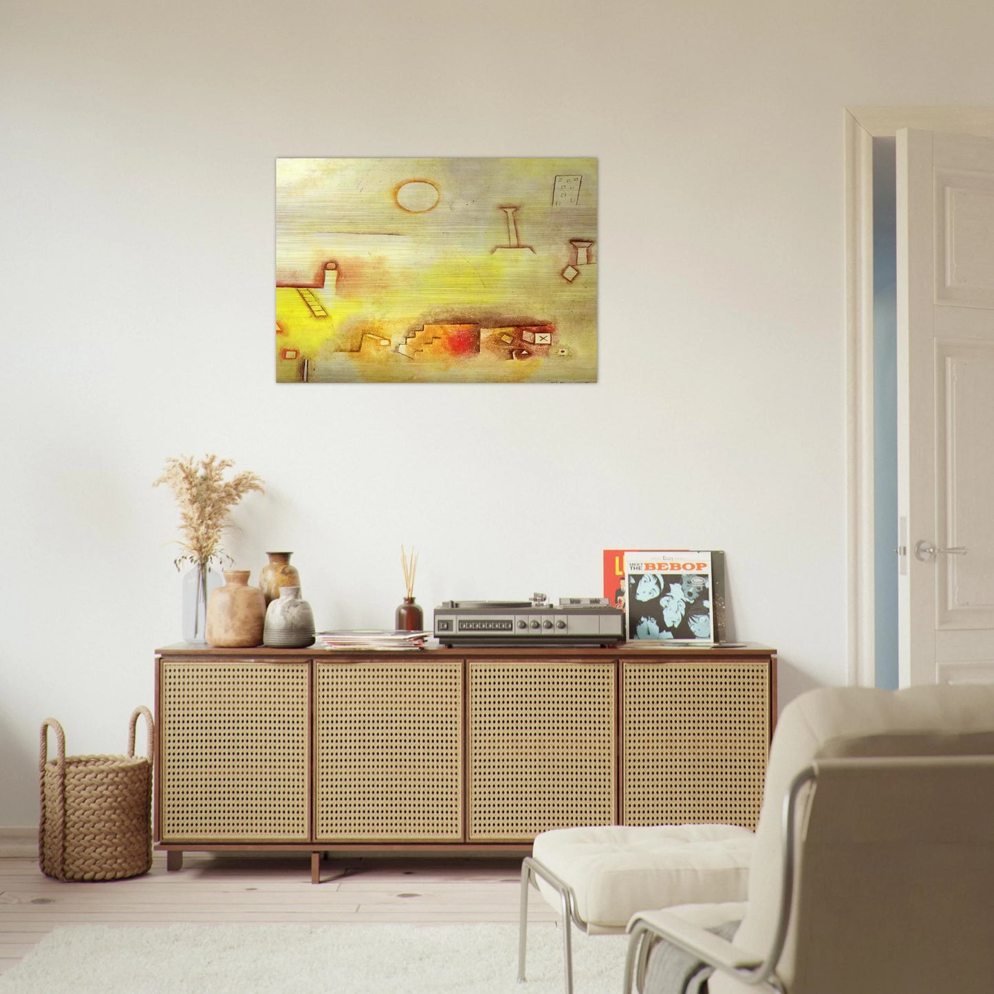 RECONSTRUCTING 1926 - Paul Klee Brushed Aluminum Print - 70x100 cm / 28x40 inches | Paul Klee Aluminum Print | Paul Klee Prints