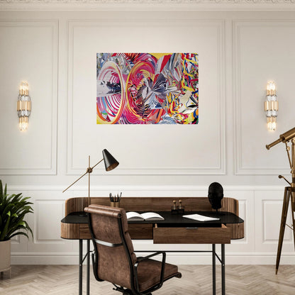 Stowaway Peers Out at the Speed of Light - James Rosenquist Brushed Aluminum Print - 70x100 cm / 28x40 inches | James Rosenquist Aluminum Print | James Rosenquist Prints
