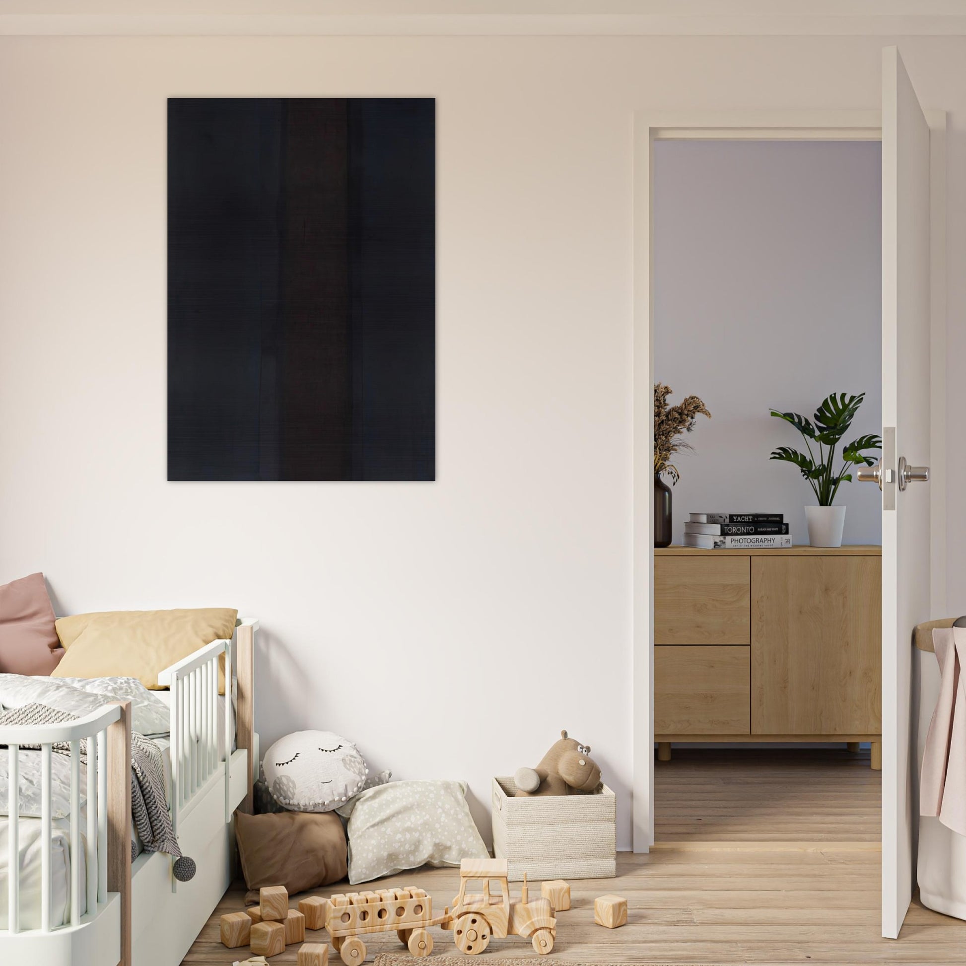 Umber Blue - 1987 - Yun Hyong-keun Brushed Aluminum Print - 70x100 cm / 28x40 inches | Yun Hyong-keun Aluminum Print | Yun Hyong-keun Prints