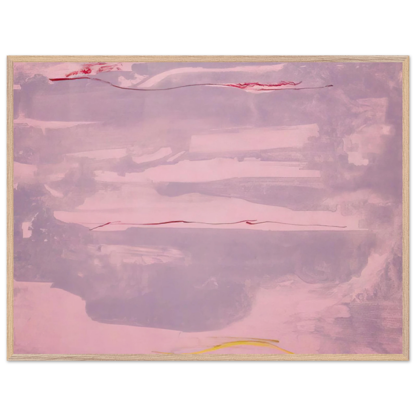 Helen Frankenthaler - Dream Walk - 1977 Wall art - A2 (42 x 59.4  cm) - Premium Wooden Framed Poster With Fine Art Paper-canvas - Black frame