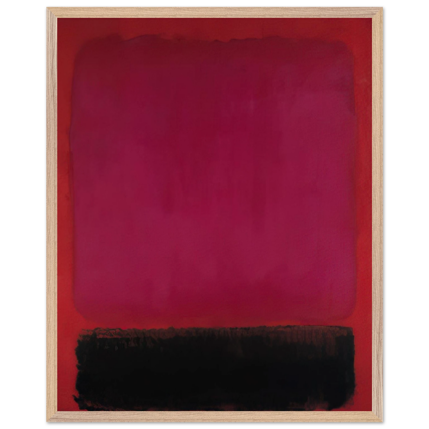 Helen Frankenthaler - Untitled - 1967 Wall art - 70x100 cm / 28x40 inches - Premium Wooden Framed Poster With Fine Art Paper-canvas - White frame