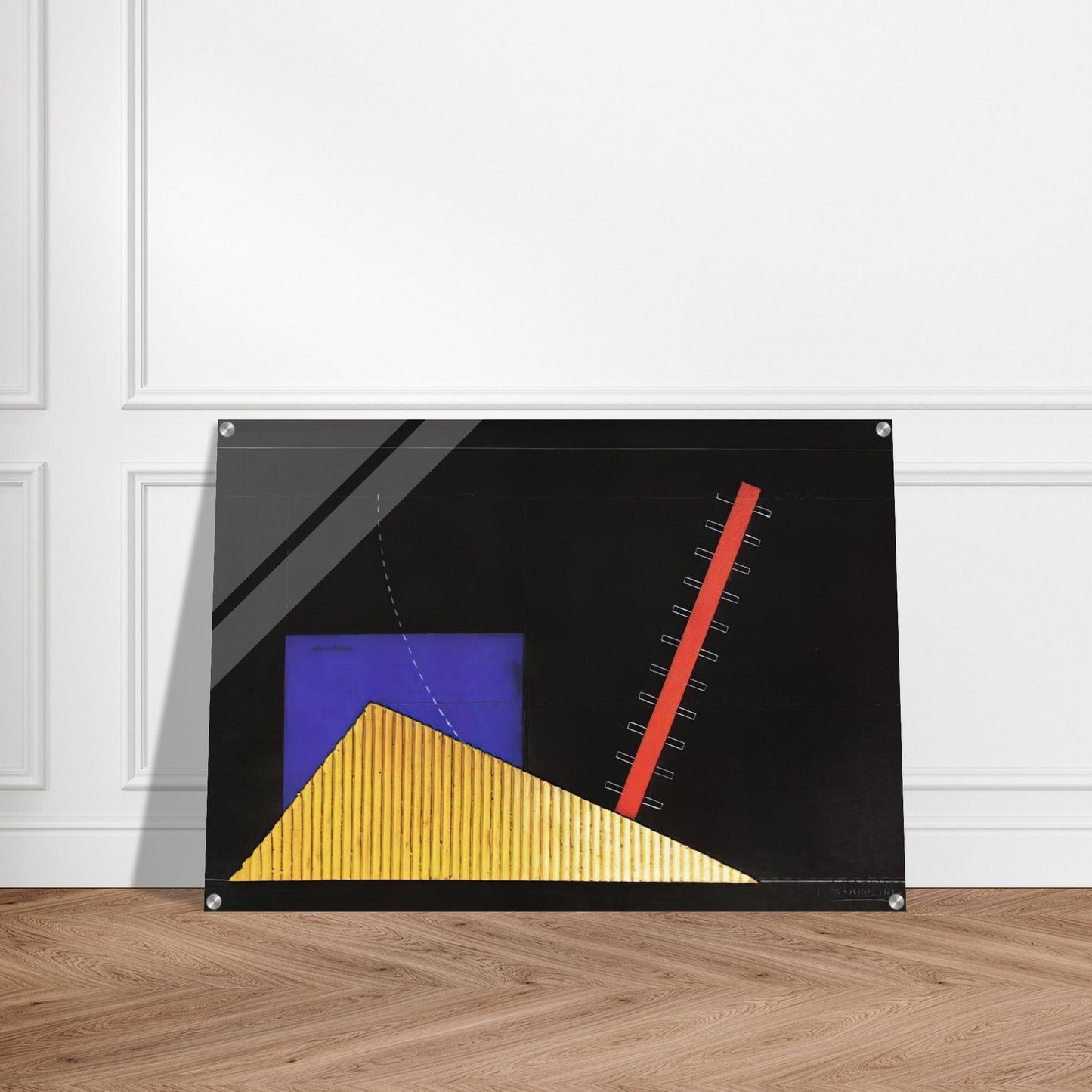 IL MERCANTE DI CUORI BOZZETTO DI SCENA 1927 - Enrico Prampolini Acrylic Print - 70x100 cm / 28x40″ inches | Enrico Prampolini Wall Art | Enrico Prampolini Prints