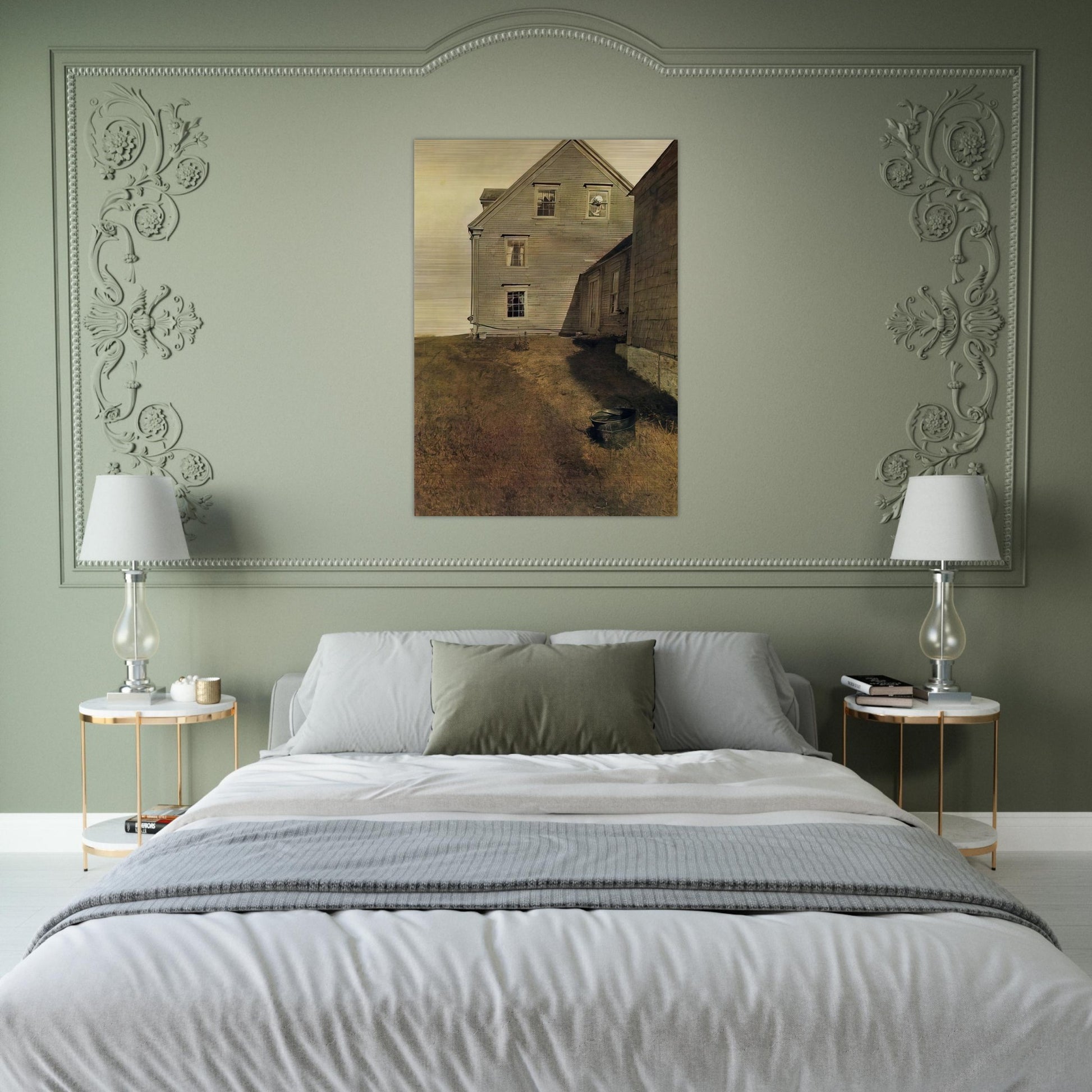 WEATHERSIDE - Andrew Wyeth Brushed Aluminum Print - 70x100 cm / 28x40 inches | Andrew Wyeth Aluminum Print | Andrew Wyeth Prints