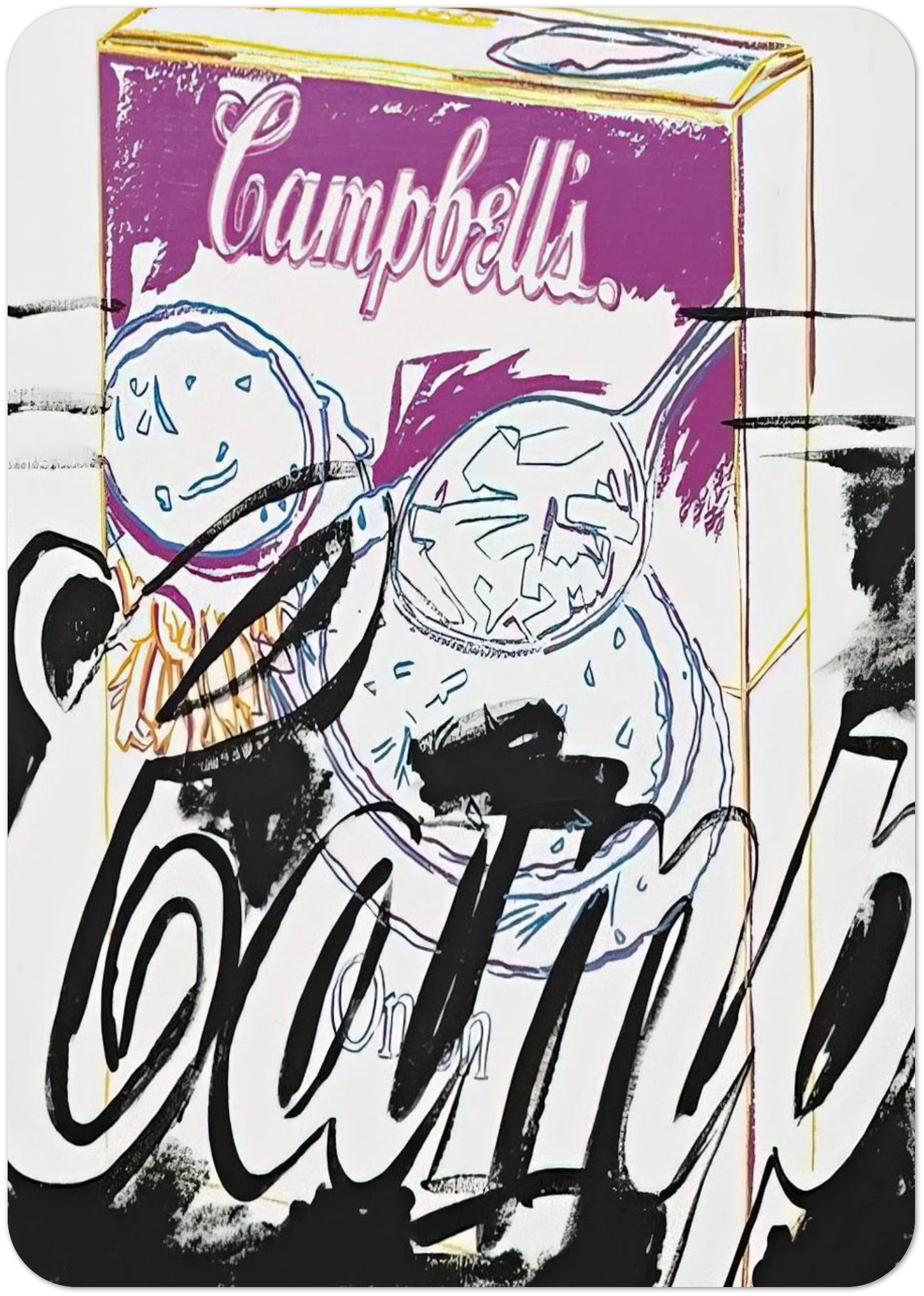 Campell's Onion Soup Box By Andy Warhol Pack of 10 Post Cards | Andy Warhol Post Cards | A6 (10.5 x 14.8 cm) - 4.1 x 5.8 inches