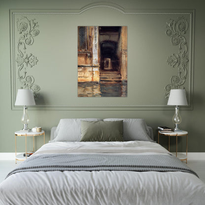 Venetian Doorway - John Singer Sargent Brushed Aluminum Print - 70x100 cm / 28x40 inches | John Singer Sargent Aluminum Print | John Singer Sargent Prints