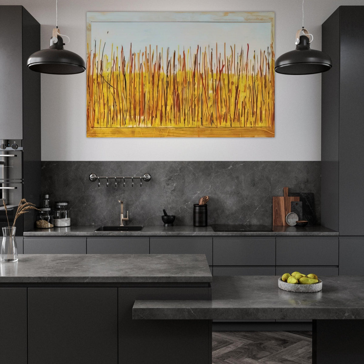 Campo di grano - 1984 - Mario Schifano Art Prints - 100x150 cm / 40x60″ inches | Mario Schifano Poster | Mario Schifano Prints