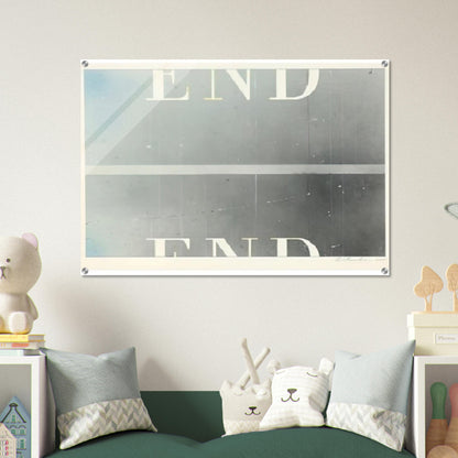 THE END 53 - Edward Ruscha Acrylic Print - 70x100 cm / 28x40″ inches
