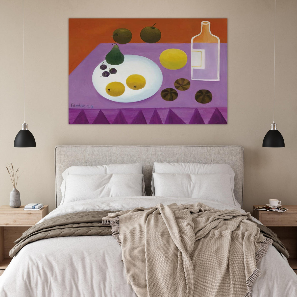 Fruit - 2009 - Mary Fedden Art Prints - 100x150 cm / 40x60″ inches | Mary Fedden Poster | Mary Fedden Prints