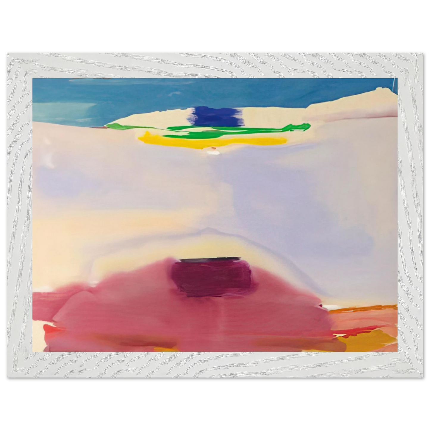 Helen Frankenthaler - Leveling - 1973 Wall art - 60x80 cm / 24x32 inches - Premium Wooden Framed Poster With Fine Art Paper-canvas - Wood frame
