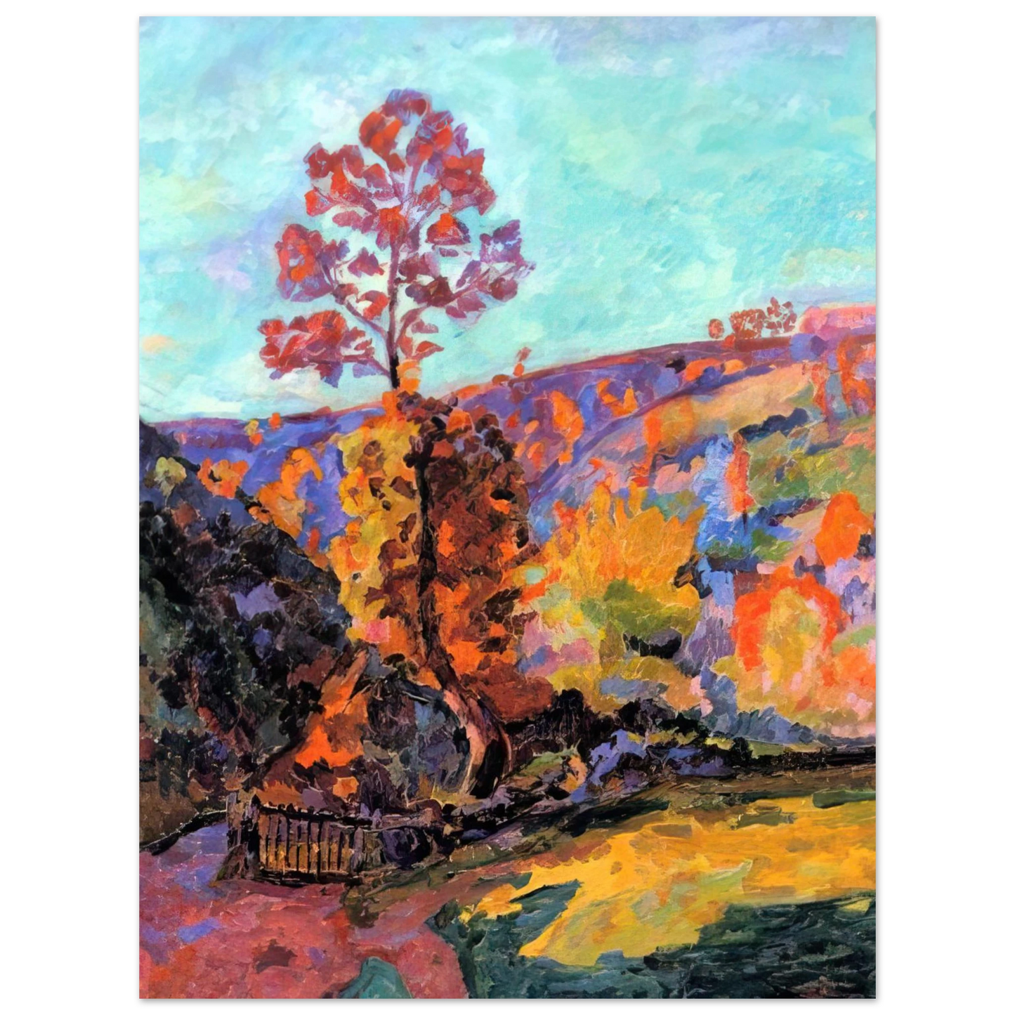 Armand Guillaumin - Paysage Ã  Crozant - 1917  75x100 cm / 30x40inches Fine Art Poster