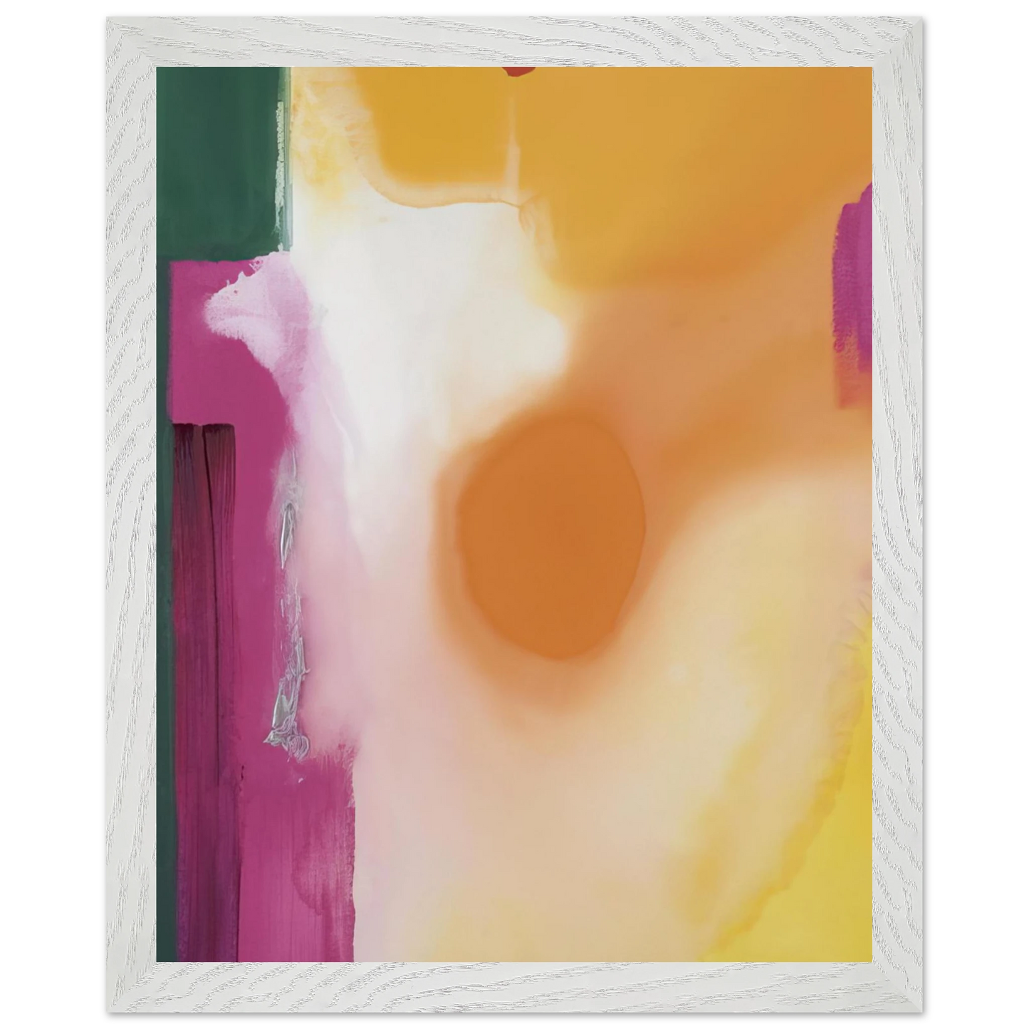Helen Frankenthaler - Bullseye - 1989 Wall art - 20x25 cm / 8x10 inches - Premium Wooden Framed Poster With Fine Art Paper-canvas - Black frame