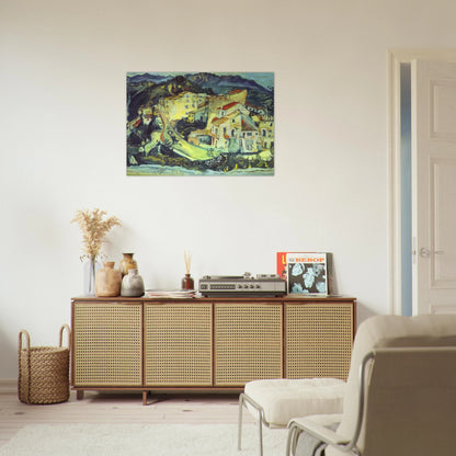 LANDSCAPE OF CAGNES - Chaim Soutine Brushed Aluminum Print - 70x100 cm / 28x40 inches | Chaim Soutine Aluminum Print | Chaim Soutine Prints
