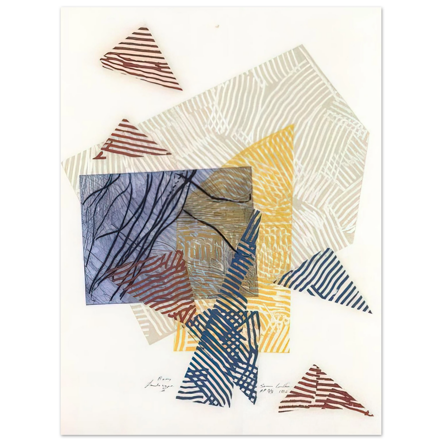 Sam Gilliam - Buoy Landscape II  75x100 cm / 30x40inches Fine Art Poster