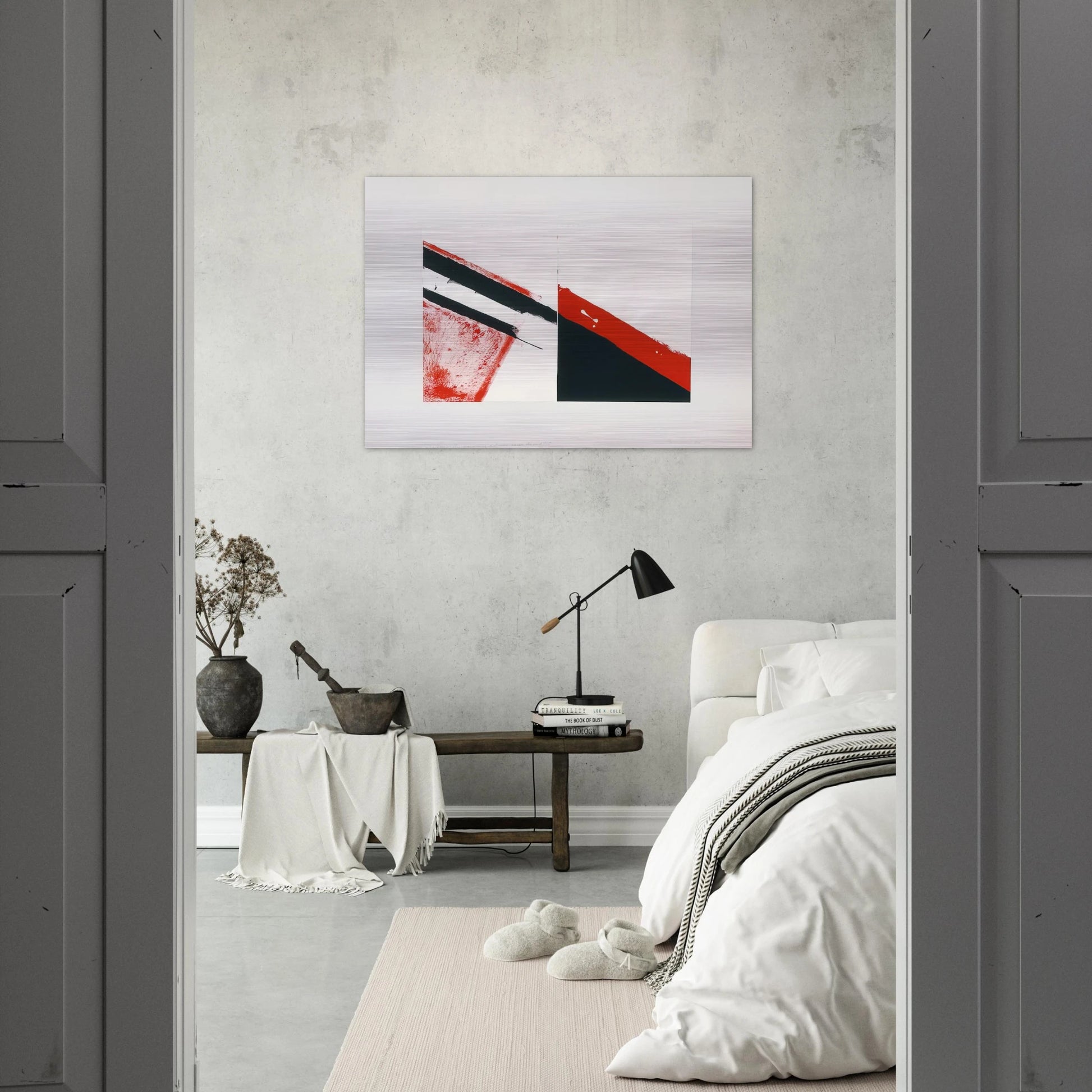 WHO KNOWS THE BEGINNING AND WHO KNOWS THE END I 1976 - BLINKY PALERMO Brushed Aluminum Print - 70x100 cm / 28x40 inches | BLINKY PALERMO Aluminum Print | BLINKY PALERMO Prints