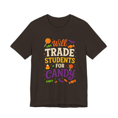 Ich tausche Schüler gegen Süßigkeiten – Lehrer-T-Shirt für Halloween – Niedliches Halloween-Kostüm