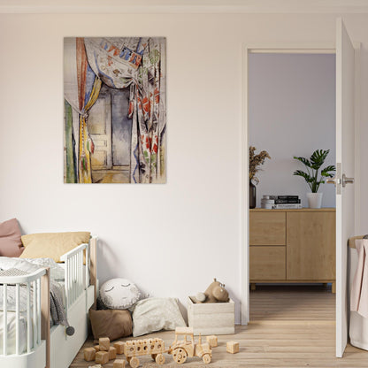 Curtains - Paul Cézanne Brushed Aluminum Print - 70x100 cm / 28x40 inches | Paul Cézanne Aluminum Print | Paul Cézanne Prints