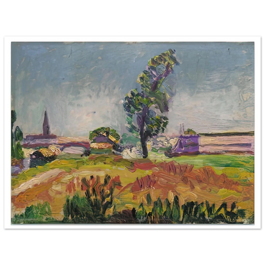 Henri Matisse - PAYSAGE DES ENVIRONS DE TOULOUSE LE PONT DES DEMOISELLES 1898  75x100 cm / 30x40inches Fine Art Poster