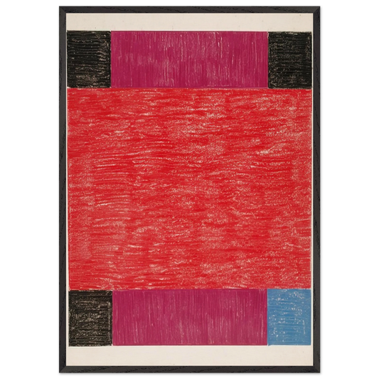 Drawing - 1985 - Lygia Pape 70x100 cm / 28x40 inches Framed Art Print – Black Wooden Frame