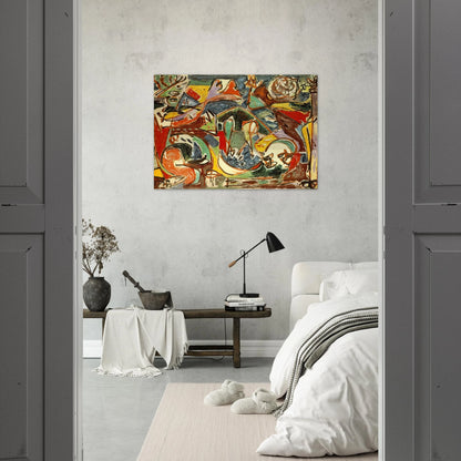 THE KEY - Jackson Pollock Brushed Aluminum Print - 70x100 cm / 28x40 inches | Jackson Pollock Aluminum Print | Jackson Pollock Prints