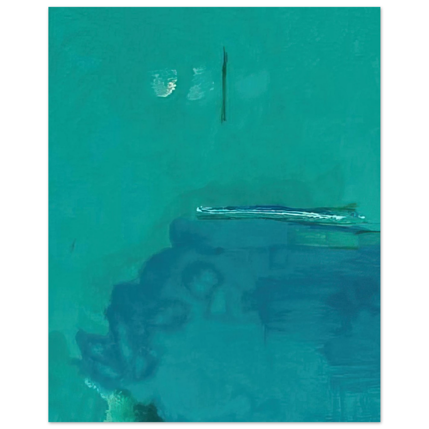 Helen Frankenthaler - Contentment Island - 2004 Wall art - 28x43  cm / XL (11x17 inches) - Fine Art Poster-canvas - -