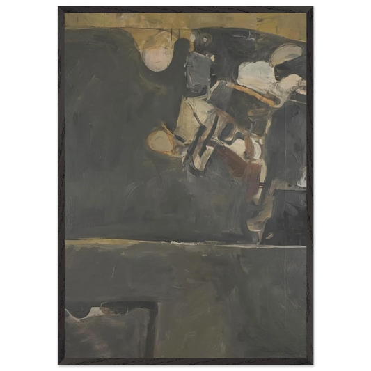 Berkeley 20 - Richard Diebenkorn 70x100 cm / 28x40 inches Framed Art Print – Black Wooden Frame