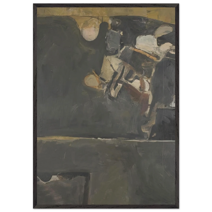 Berkeley 20 - Richard Diebenkorn 70x100 cm / 28x40 inches Framed Art Print – Black Wooden Frame