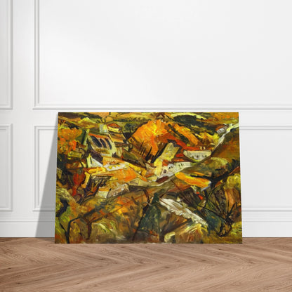 CERET LANDSCAPE - Chaim Soutine Brushed Aluminum Print - 70x100 cm / 28x40 inches | Chaim Soutine Aluminum Print | Chaim Soutine Prints