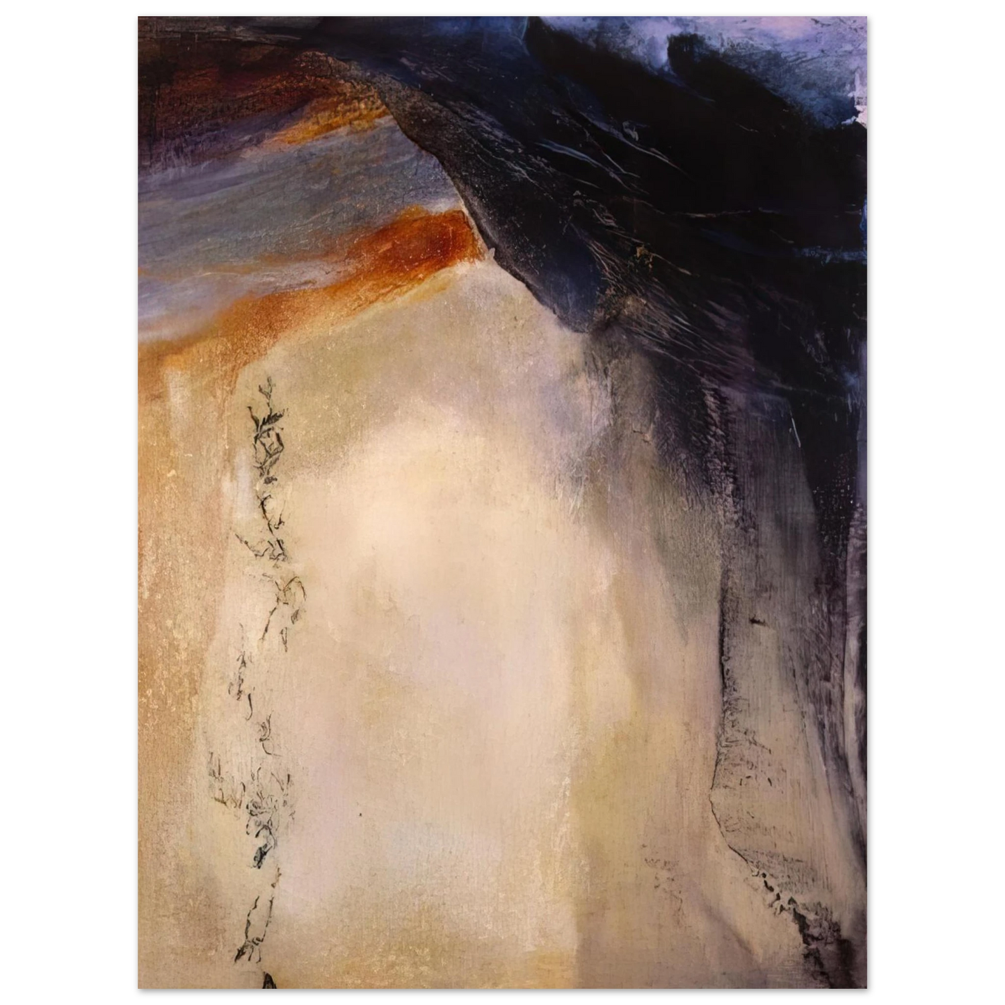 Zao Wou-Ki - 21 08 1995 1995  75x100 cm / 30x40inches Fine Art Poster