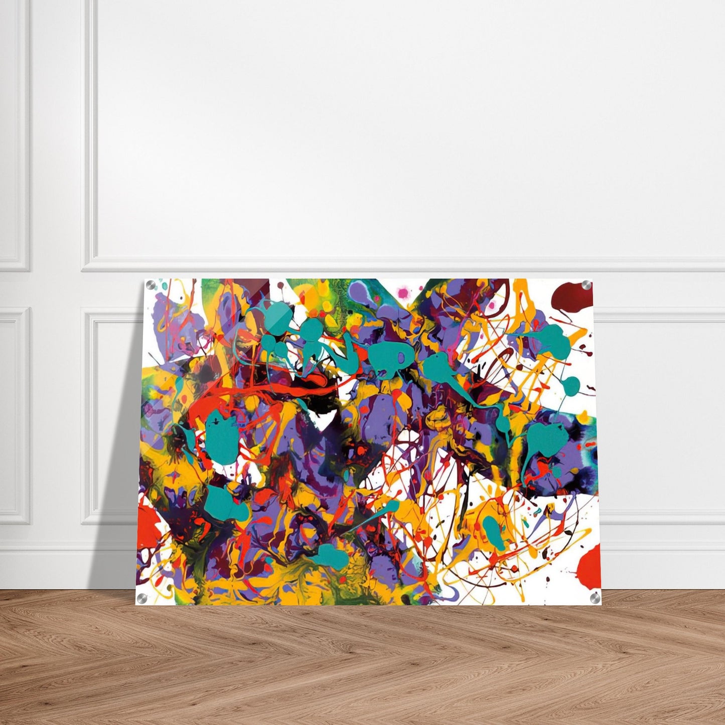 Untitled  SFP94-35  SFF 1711  - Sam Francis Acrylic Print - 70x100 cm / 28x40″ inches | Sam Francis Wall Art | Sam Francis Prints