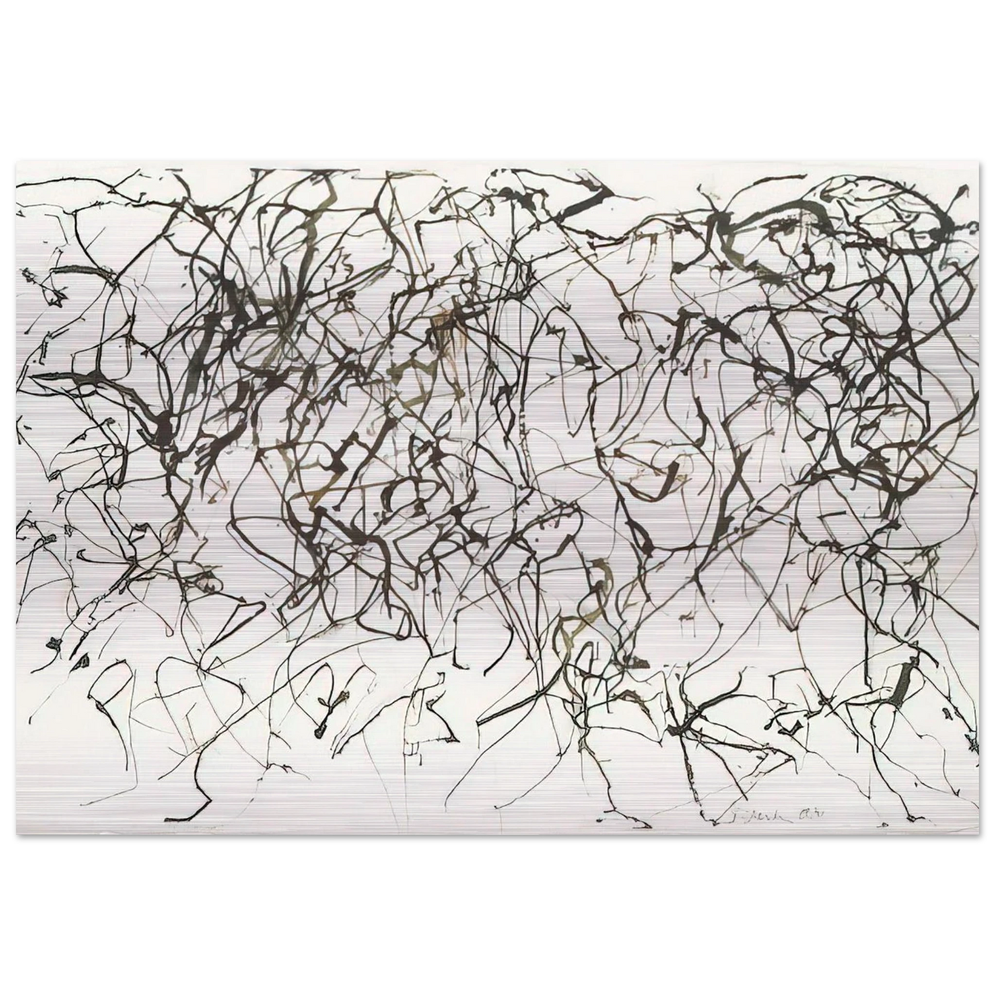 St. Barts 10 - 1991 - Brice Marden Brushed Aluminum Print - 70x100 cm / 28x40 inches | Brice Marden Aluminum Print | Brice Marden Prints